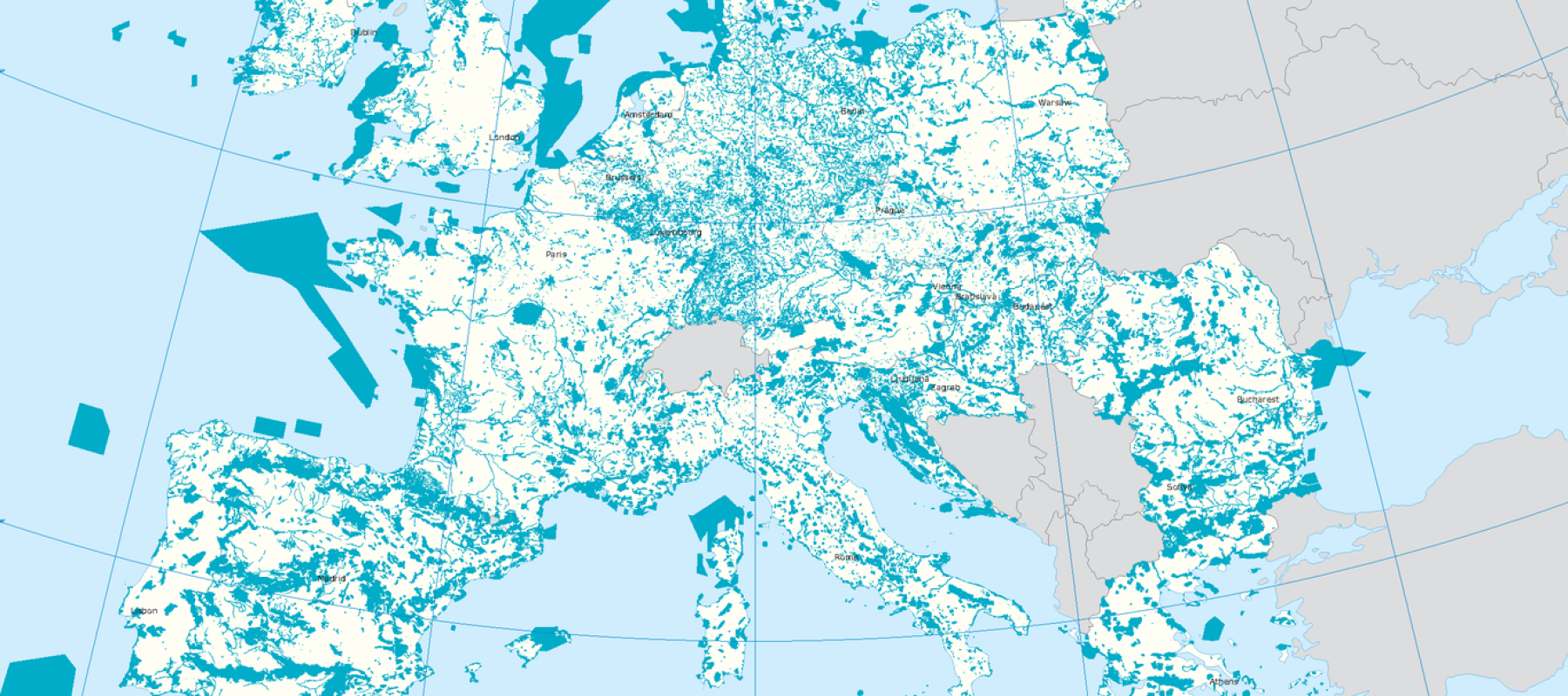 Carte Natura 2000 Europe 2021